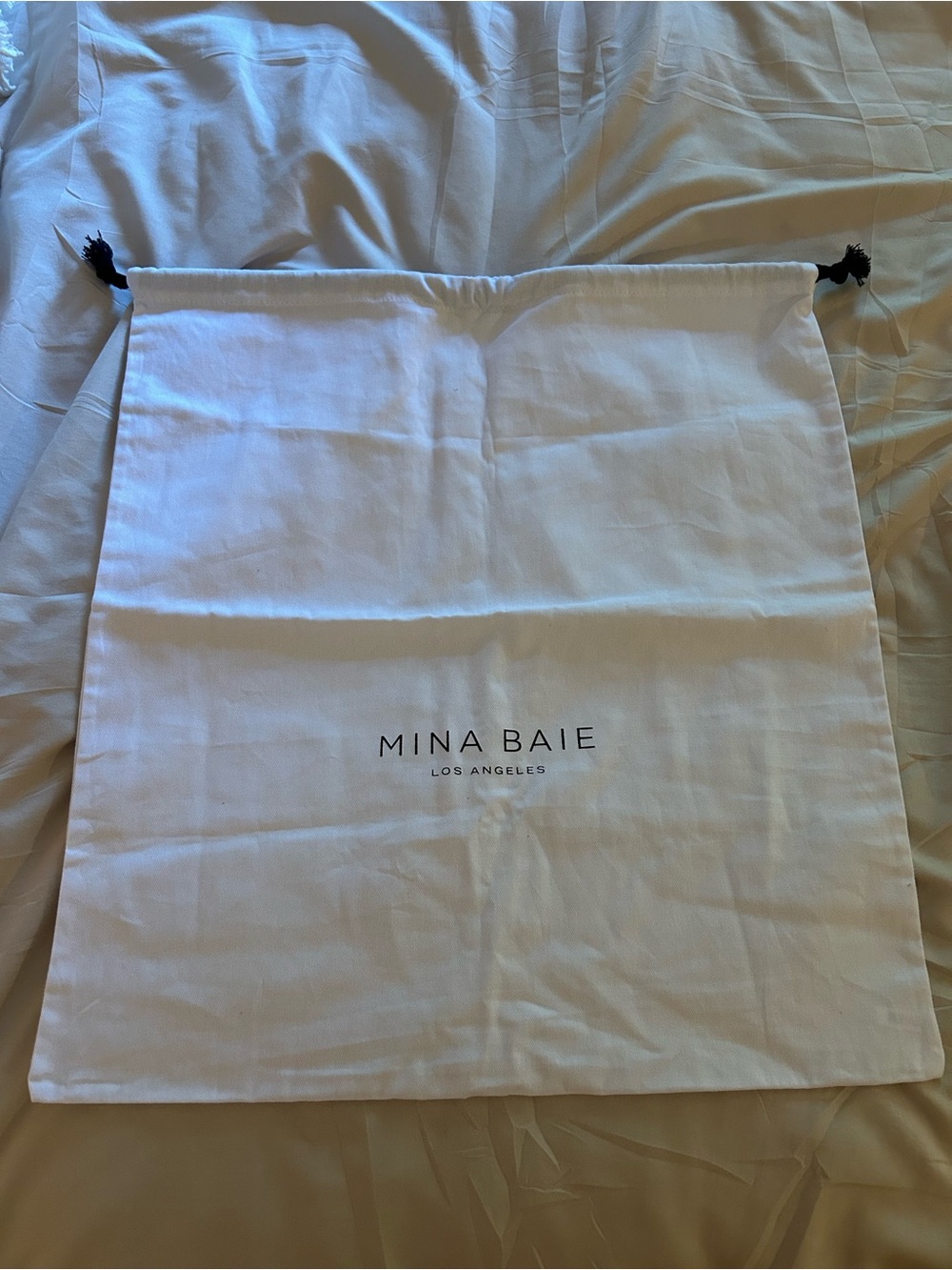 Mina Baie - White Drawstring Dust Bag Only